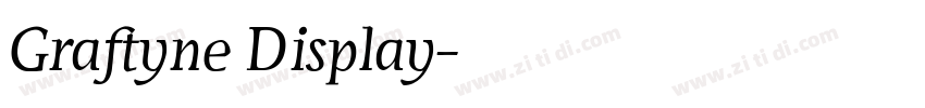 Graftyne Display字体转换